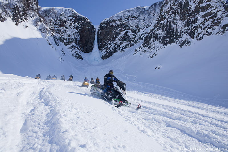 Вилючинский водопад зимой