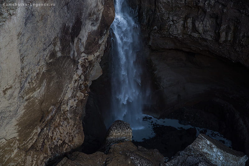 Водопад Опасный на Камчатке