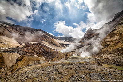 известные извержения вулкана Мутновский