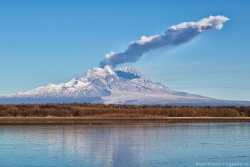вулкан Шивелуч на Камчатке