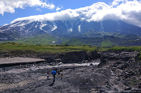 активные вулканы Камчатки