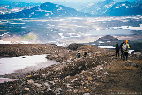спуск по тропе в лагерь