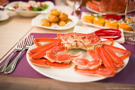 меню из морепродуктов