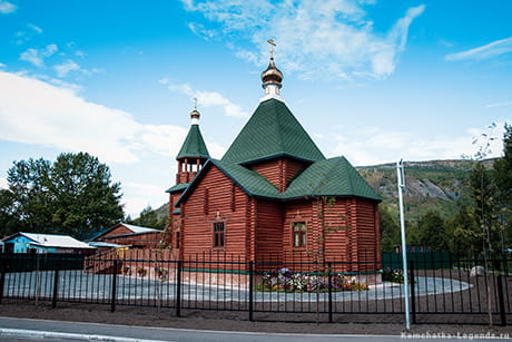 деревянная церковь на полуострове