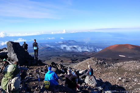 подъем на вершину плоского Толбачика