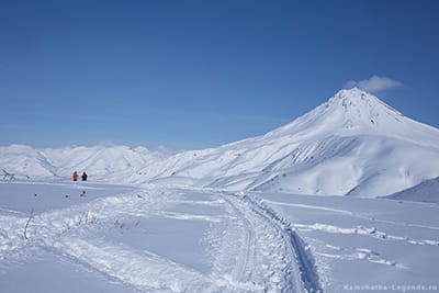 тур на снегоходе на вулкан Мутновский