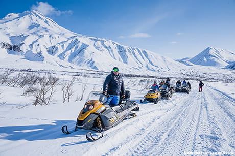 поездка в Южно-Камчатский парк на снегоходах