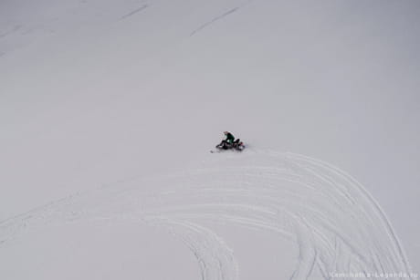 Снегоход на Авачинском перевале