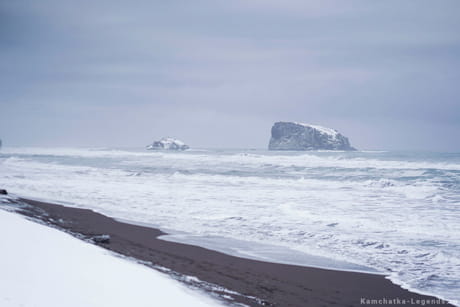 Халактырский пляж зимой