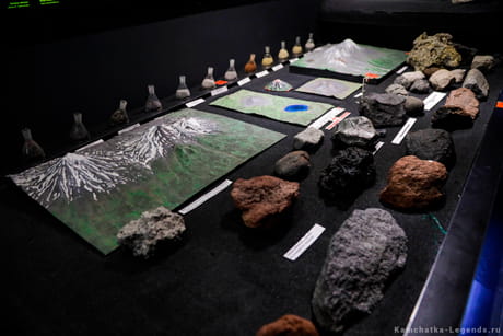 Экспозиция в музее Вулканариум