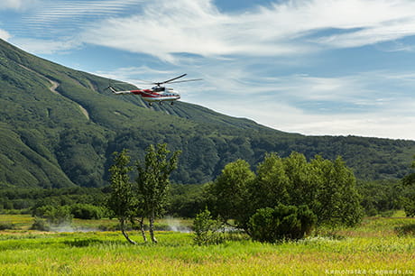 Облет вулканов Горелый и Мутновский